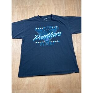 Carolina Panthers NFC South Team Apparel Football T Shirt Men's Blue NFL Size L